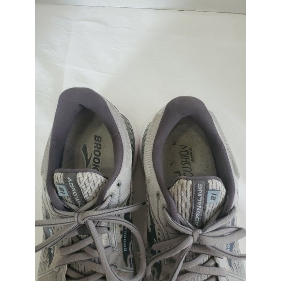 Brooks Adrenaline 21 Running Shoes Mens Size 10 Wide D Sneakers Athletic Gray - Picture 11 of 12